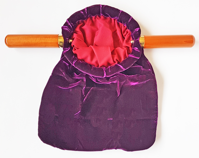 Offering Bag Purple [Plain Handle] - Shalom